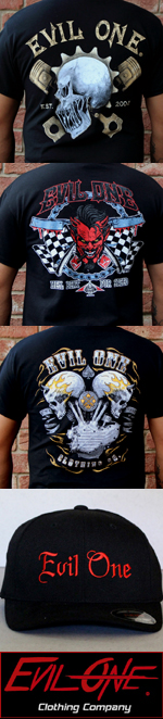 Evil One Biker Shirts - Tall Banner