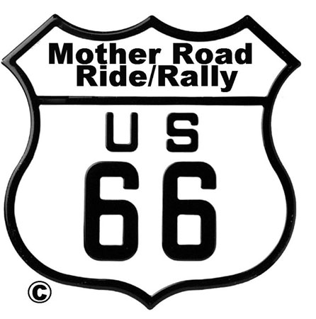 Mother Road Ride Rally - Highway Sign Logo