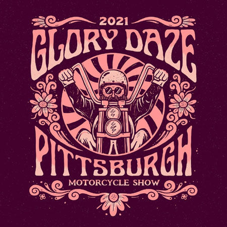 Glory Daze Motorcycle Show 2021 Banner