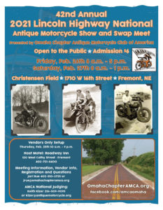 AMCA National Antique Show & Swap in Omaha 2021 Poster