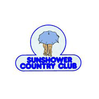 Sunshower Country Club Logo for Bare Butts Rally