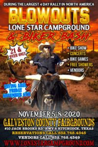 Blowouts Lone Star Rally Campground 2021 Poster
