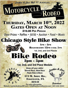 Leather & Lace MC Bike Rodeo 2022 Flyer