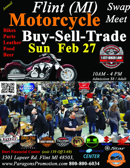 Flint Motorcycle Swap Meet 2022 Poster
