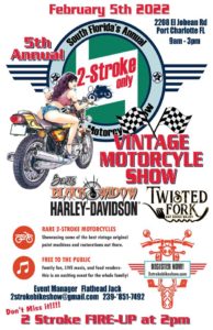 Two-Stroke Only Vintage Motorcycle Show Poster