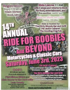 Ride for Boobies and Beyond 2023 Poster