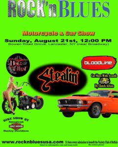 Rockn' Blues Motorcycle & Car Show Poster