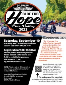 Ride for Hope in PA banner