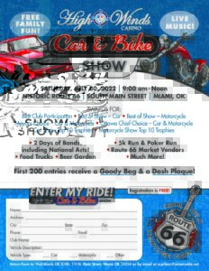 Route 66 Heritage Fest 2022 Poster