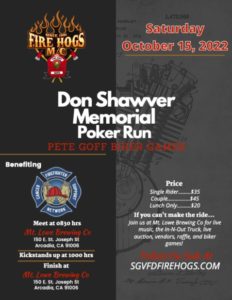 Don Shawver Memorial Poker Run Poster