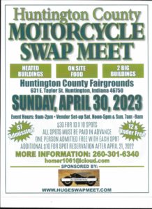 Huntington County Motorcycle Swap Meet Poster