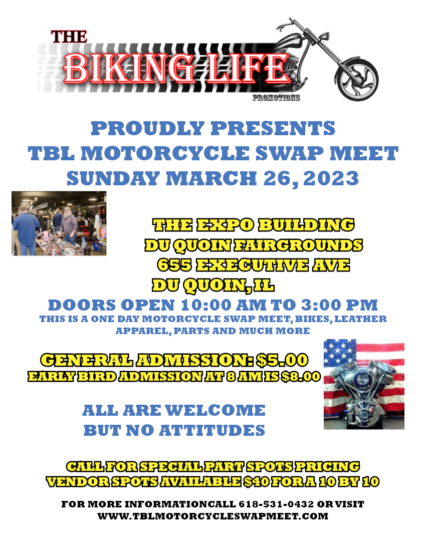 TBL Motorcycle Swap Meet in March