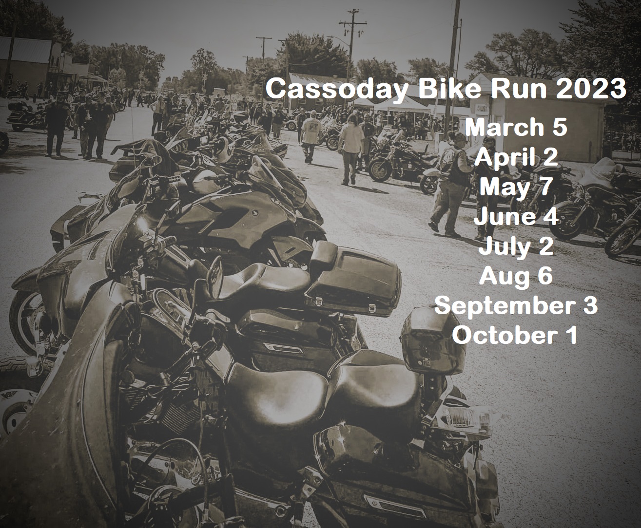 Cassoday Bike Runs 2023 Schedule