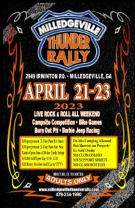Milledgeville Thunder Spring Rally Poster