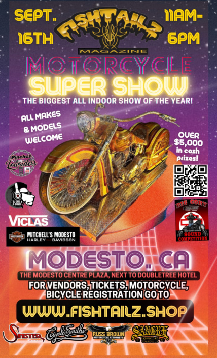 Fishtailz Motorcycle Show 2023 Poster