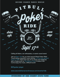 Pitbull Motorcycle Poker Ride in NH 2023 Banner