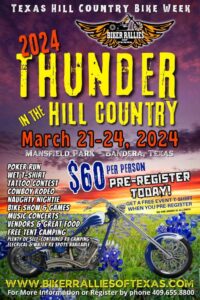 Thunder Hill Country Rally 2024 Poster