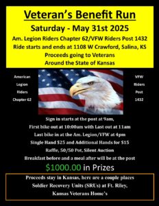 Veterans Benefit Run KS 2025