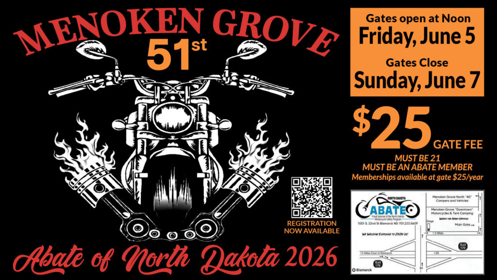 Menoken Grove ABATE of ND Rally 2026 | LightningCustoms.com