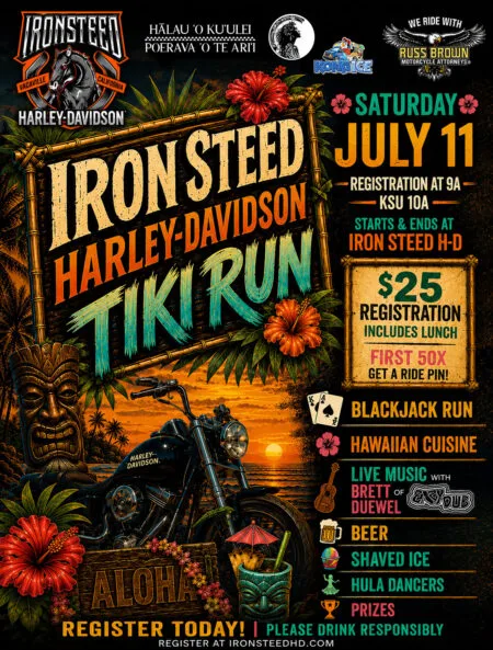 Iron Steed Harley Tiki Run