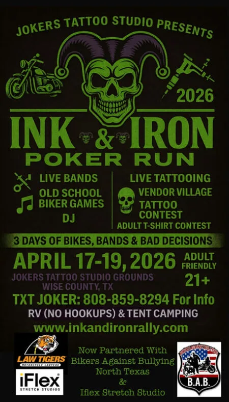 Ink & Iron Poker Run in Rhome Texas
