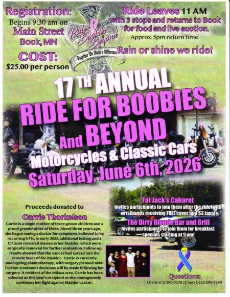 Ride for Boobies Beyond 2026 Flyer