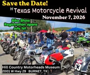 Texas Motorcycle Revival Show 2026 Poster