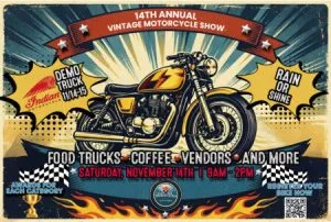 Vintage Motorcycle Show Scottsdale 2026 Banner