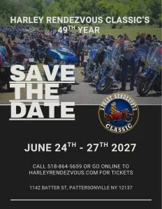Harley Rendezvous Rally 2027 Flyer
