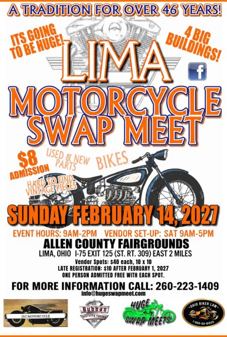 Lima Motorcycle Swap Meet February 2027