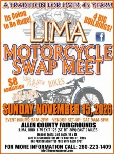 Lima Swap Meet in November