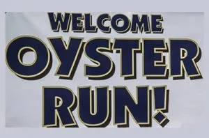 Oyster Run Rally sign