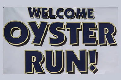 Oyster Run Rally sign
