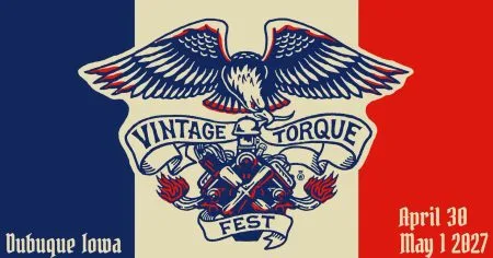 Vintage Torque Fest logo with 2027 date