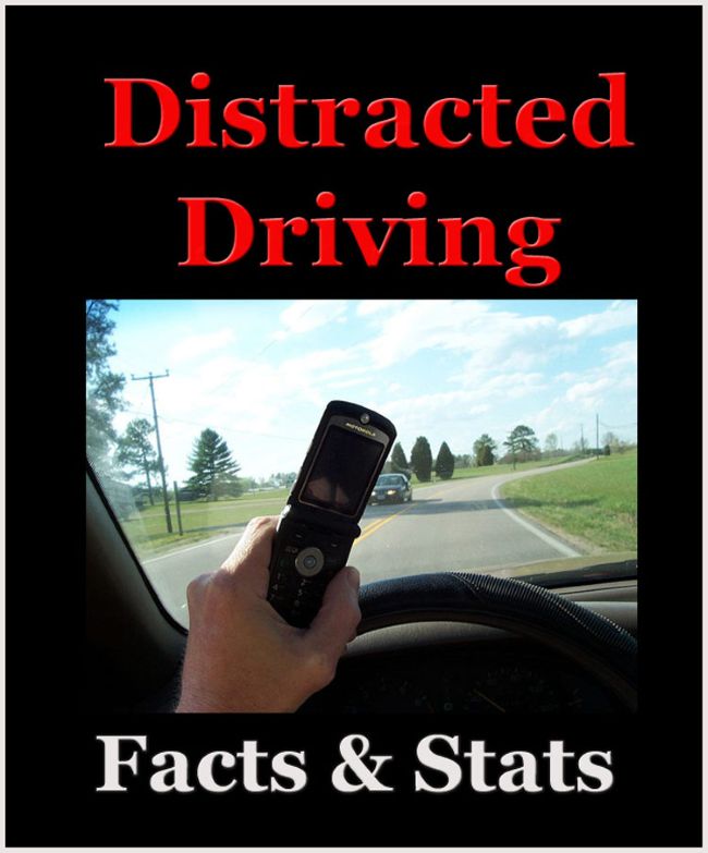 Distracted Driving Statistics Driver Holding Cell Phone